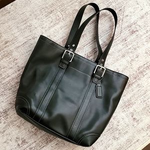 Coach Black Leather Shoulder Bag
